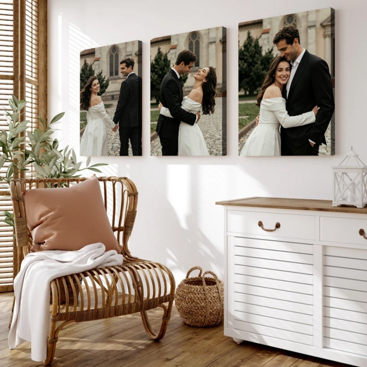 Home Decor Fabric - Set of 3 Custom Photo Canvas