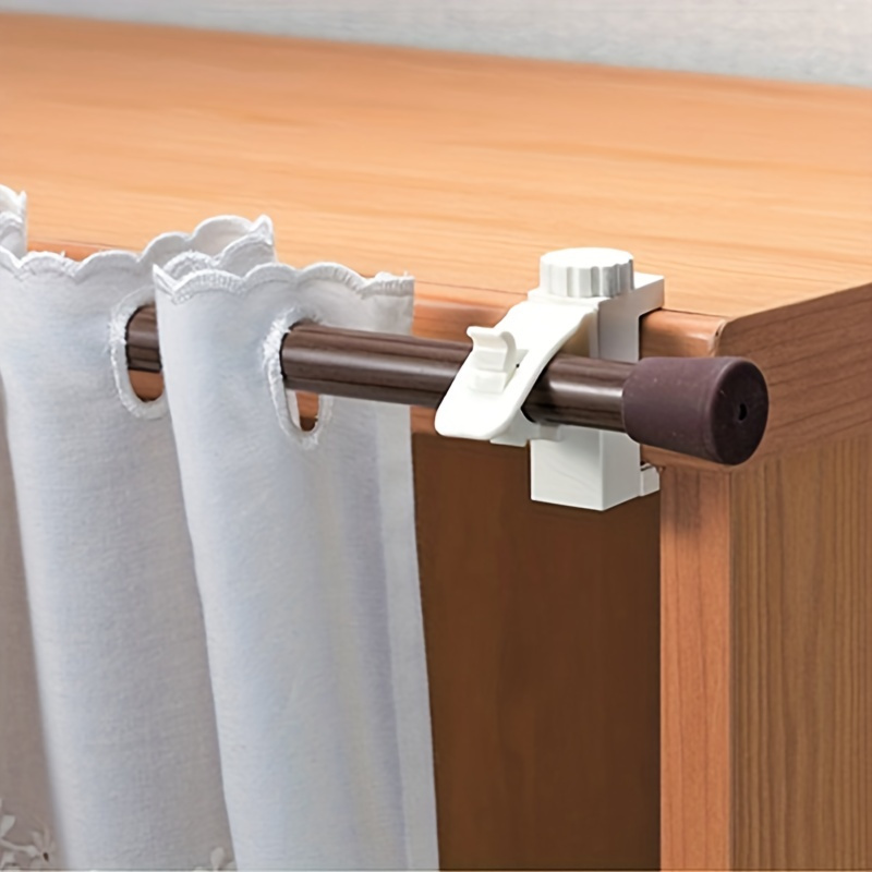 Home Decor Manufacturers - 2pcs/set Space-Saving Curtain Rod Brackets -