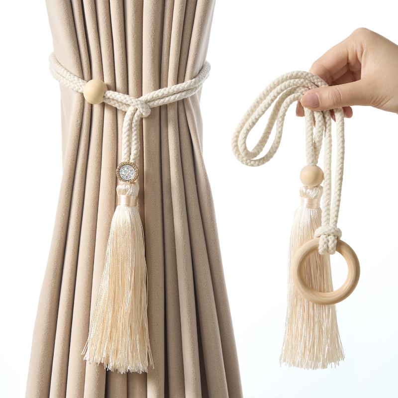 Home Decor Kit - Curtain Tie Bohemian Chic Adjustable Cotton