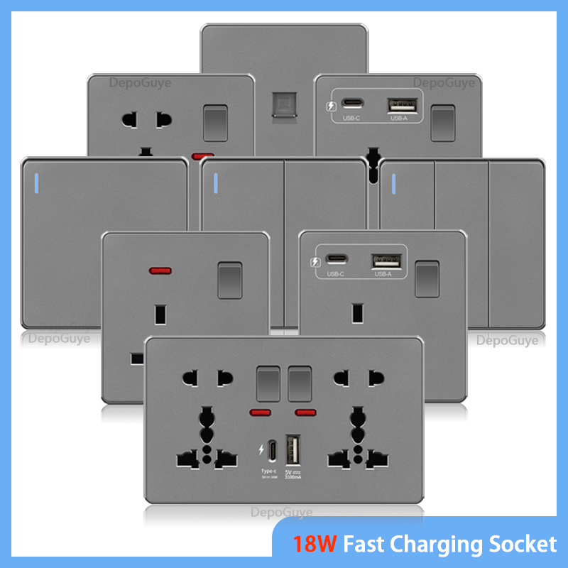 Home Decor Uk - UK 13A with USB Type-c 18W