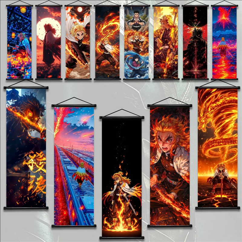 Home Decor Fabric - Demon Slayer Kyojuro Rengoku HD Print