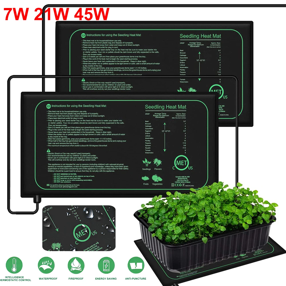 Home Decor Uk - 10/25/50CM Seedling Heat Mat Indoor Plants