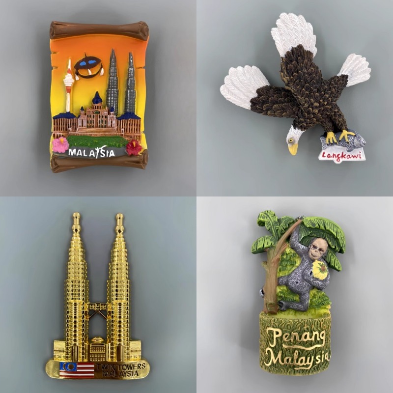 Home Decor Kuala Lumpur - Malaysia Langkawi Fridge Magnets Tourist Souvenirs