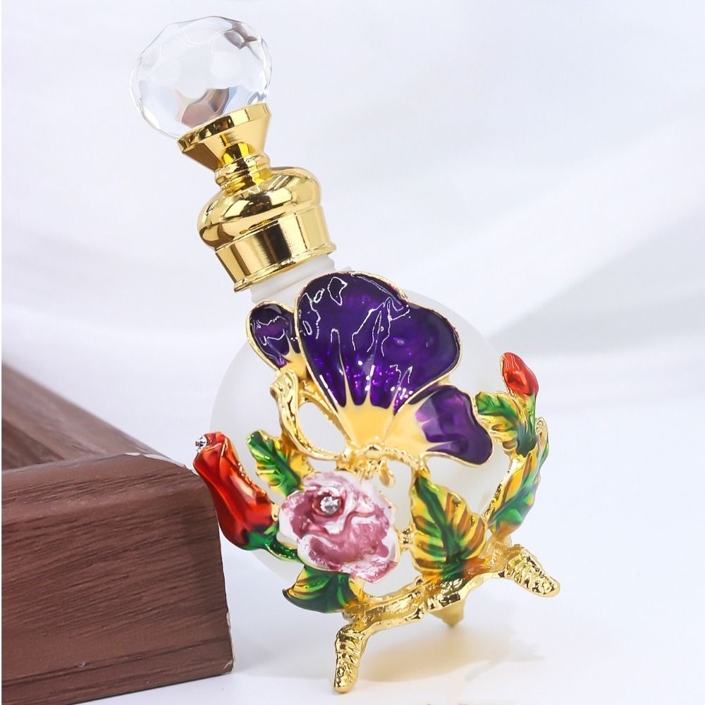 Home Decor Dubai - Metal 25ml Bottle Vintage Empty Essential
