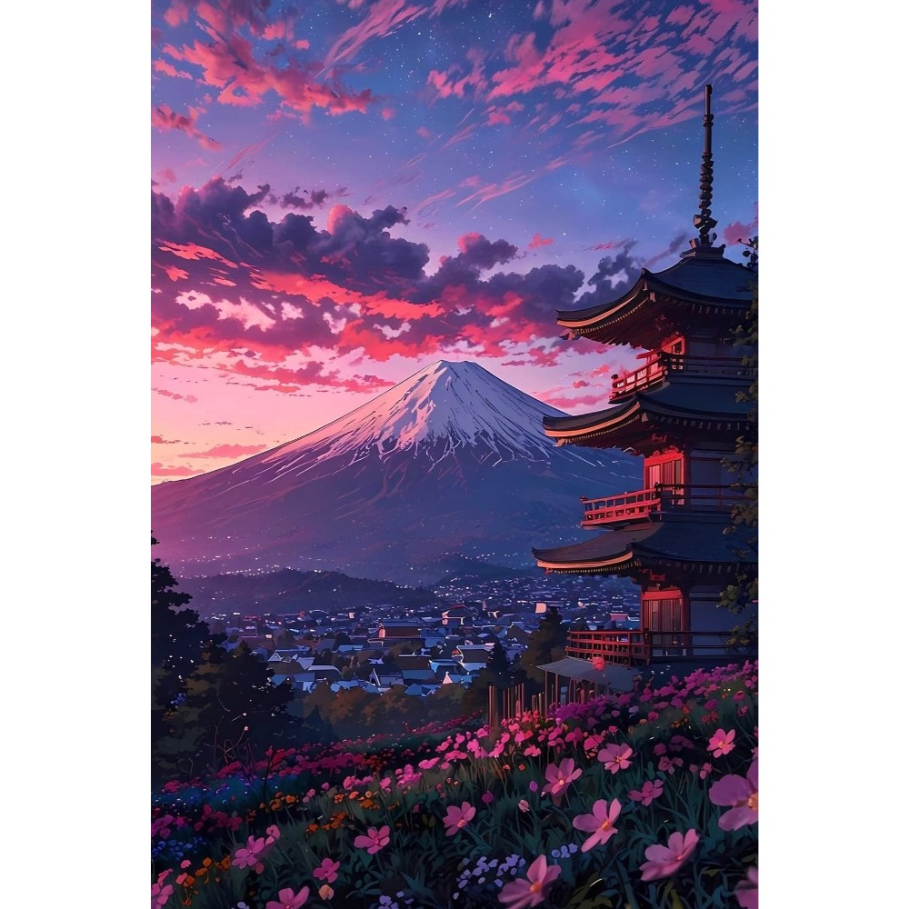Home Decor Under 1000 - 500/1000/1200/2000PCS Puzzles Small Town Under Mount