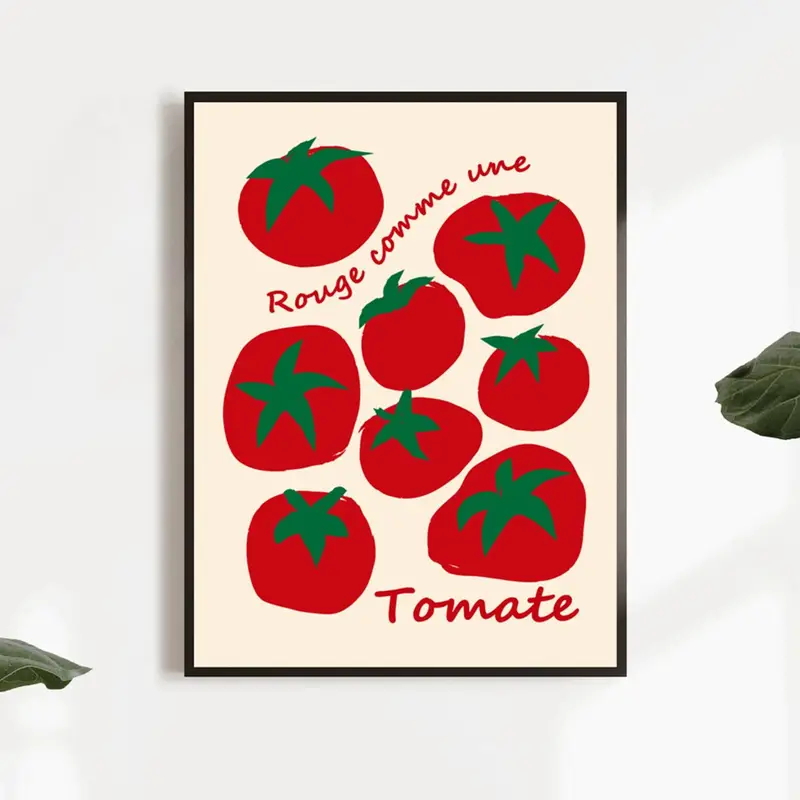 Modern Colorful Red Tomatoes W - Home Decor On Wall review and price
