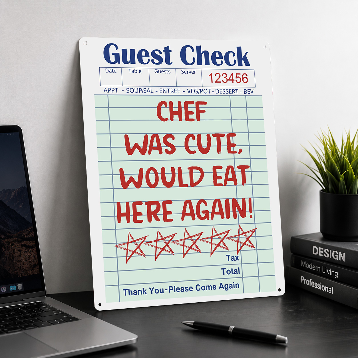 Funny Restaurant Guest Check R - Review Home Decor review and price