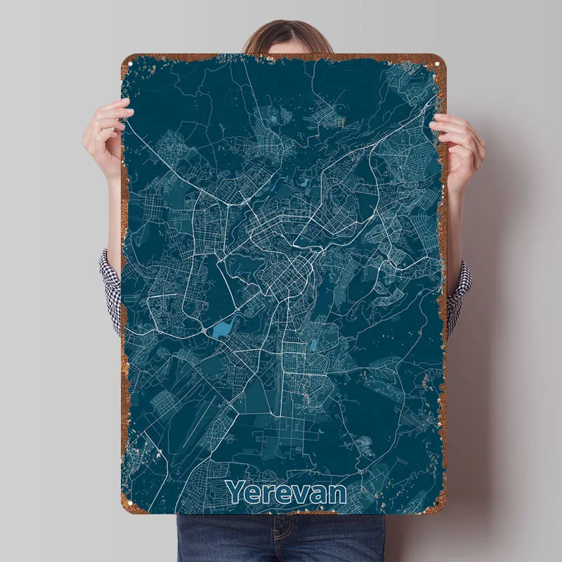 Yerevan City Map Poster Map Me - Home Decor Yerevan review and price