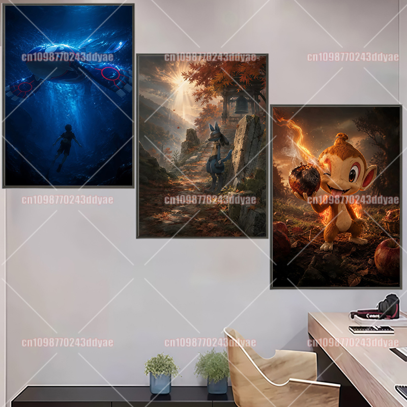 Anime Pokemon Character Origin - Home Decor Painting review and price