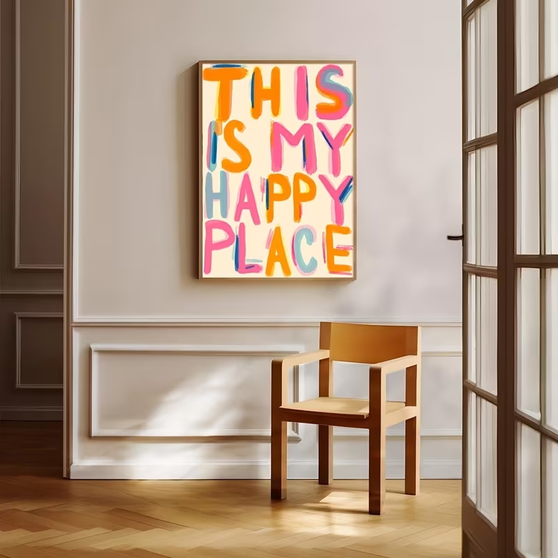 Modern This Is My Happy Place  - Home Decor On Wall review and price