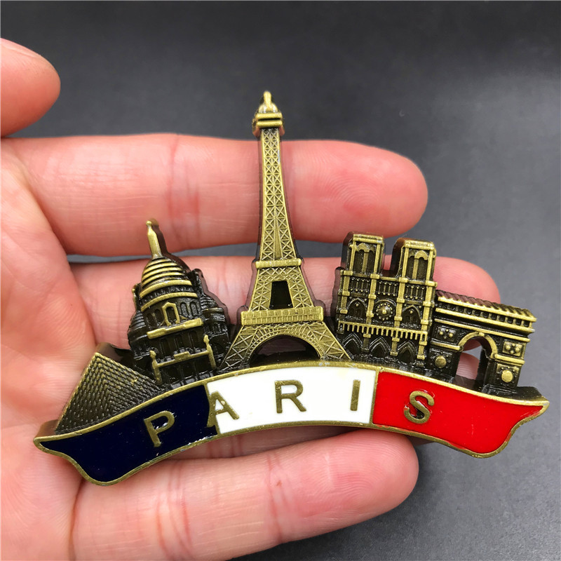 France Paris Metal 3D Cute Mag - Home Decor Dubai review and price