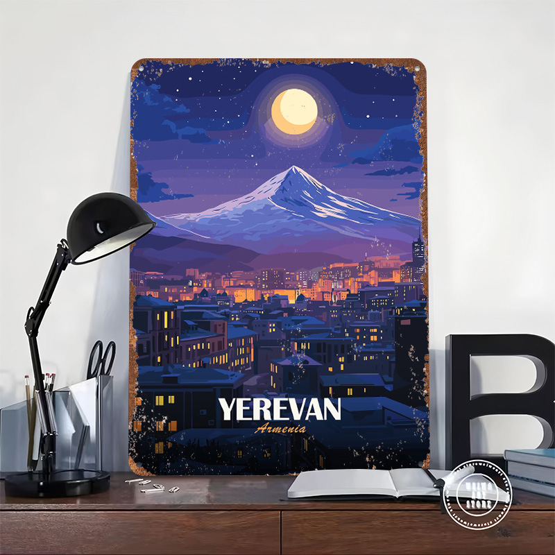 Yerevan Armenia Nightscape Met - Home Decor Yerevan review and price