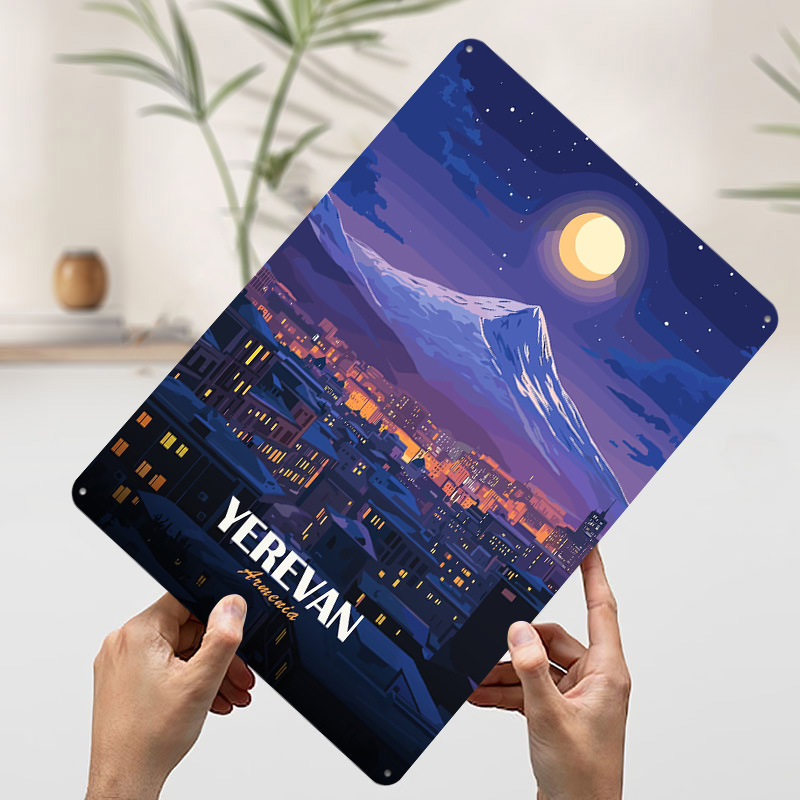 Yerevan Armenia Nightscape Met - Home Decor Yerevan review and price