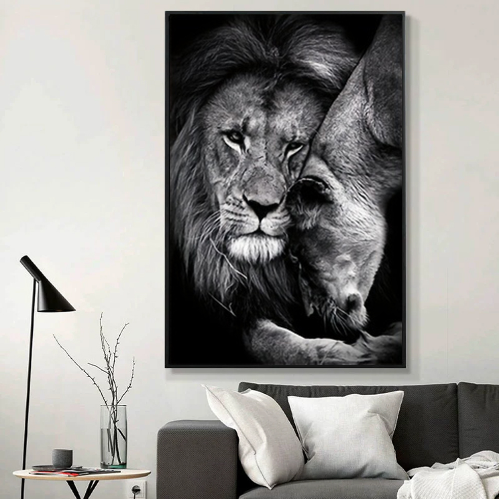 3pcs Modern Lion Family Canvas - Home Decor Ikea review and price