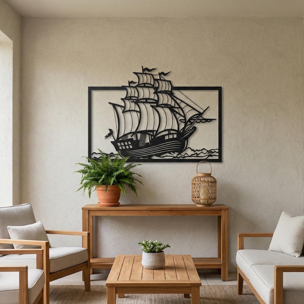 Metal Sailboat Wall Art, Coast - Home Decor Nautical review and price