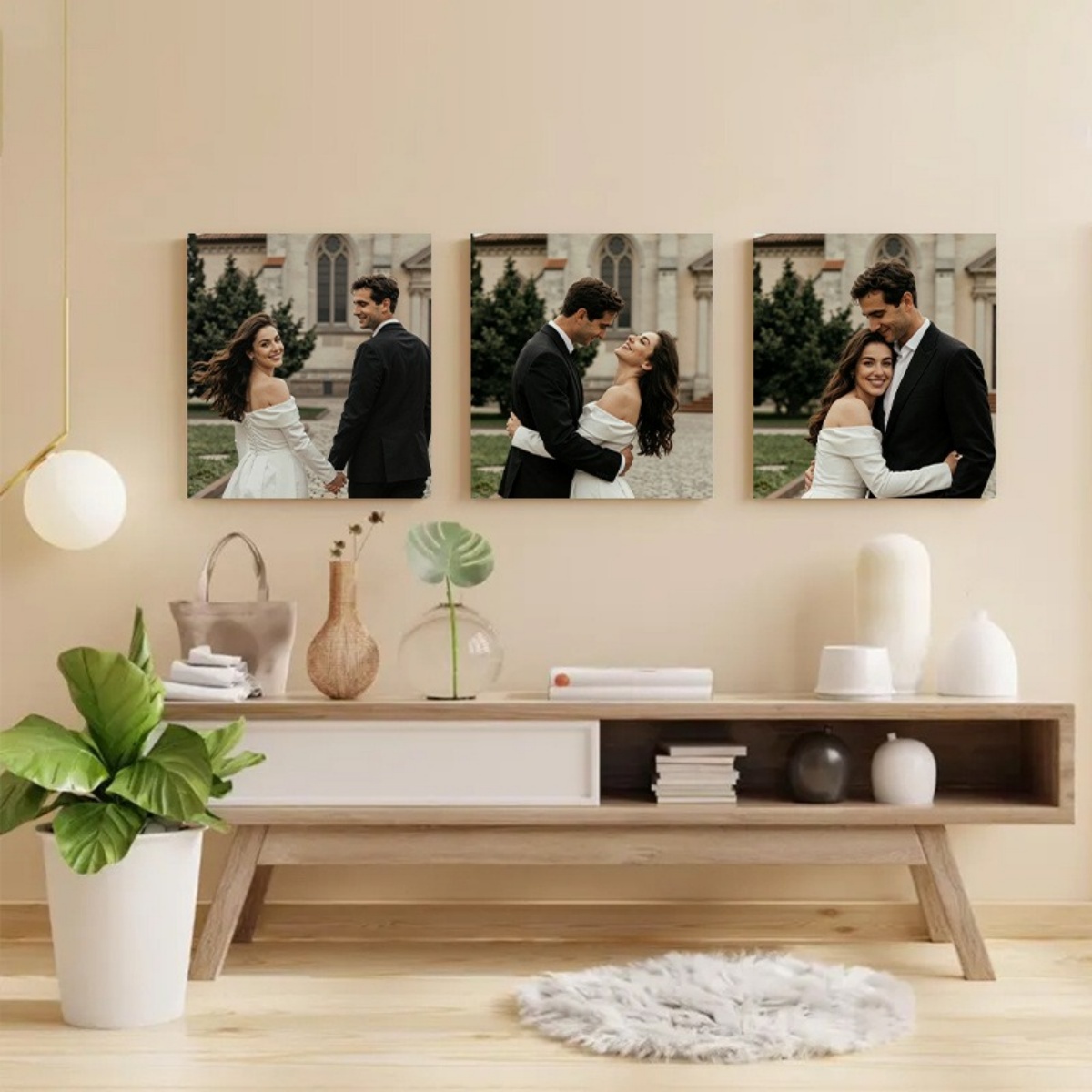 Set of 3 Custom Photo Canvas P - Home Decor Fabric review and price