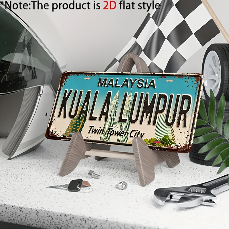 2D Flat, 1pc Vintage Kuala Lum - Home Decor Kuala Lumpur review and price