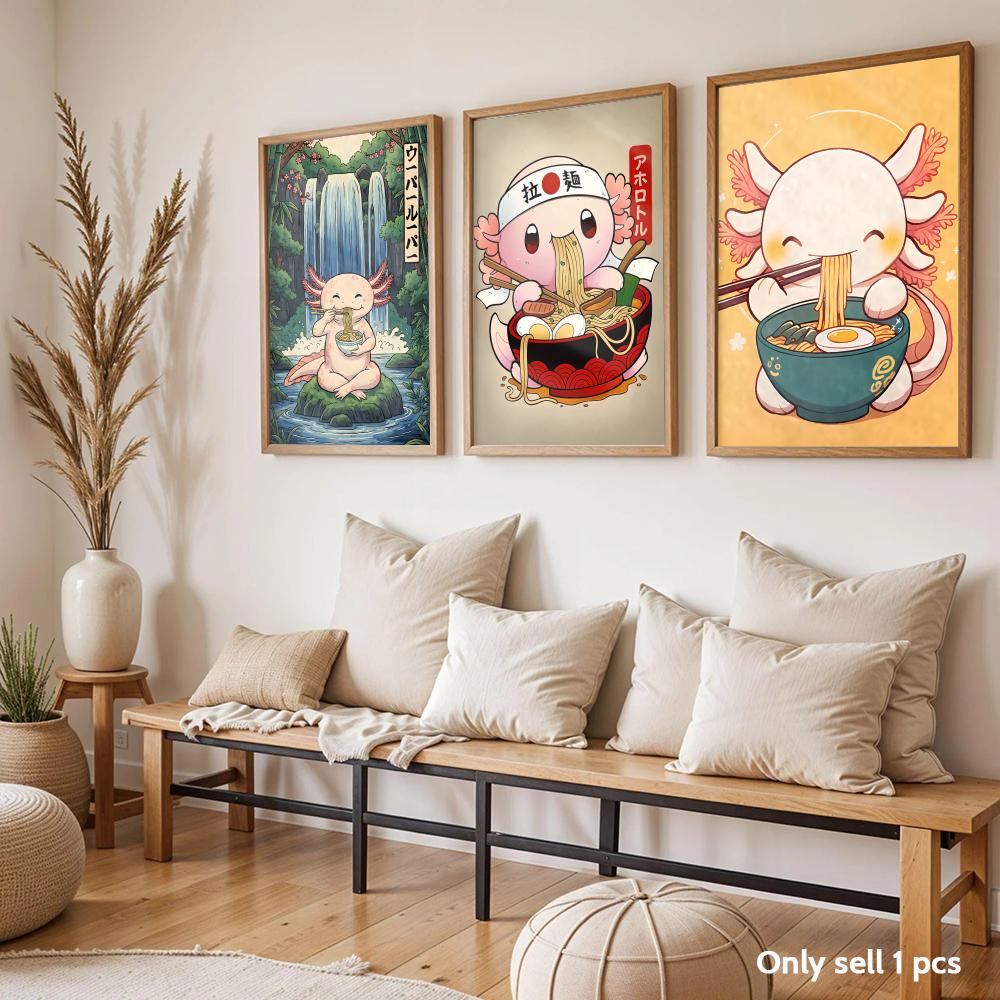Ramen Axolotls Art Design Post - Home Decor Design Ideas review and price