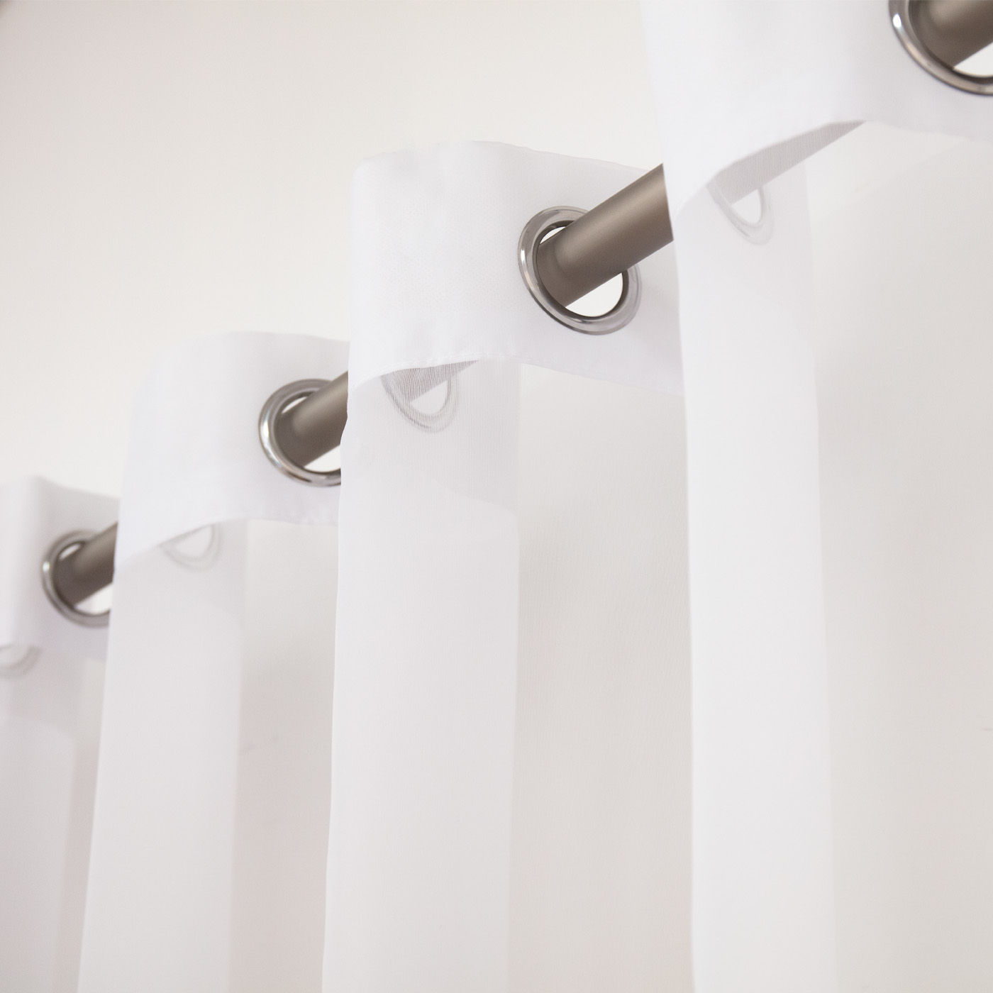 1PC White Sheer Curtain, Gromm - Home Decor Pt review and price