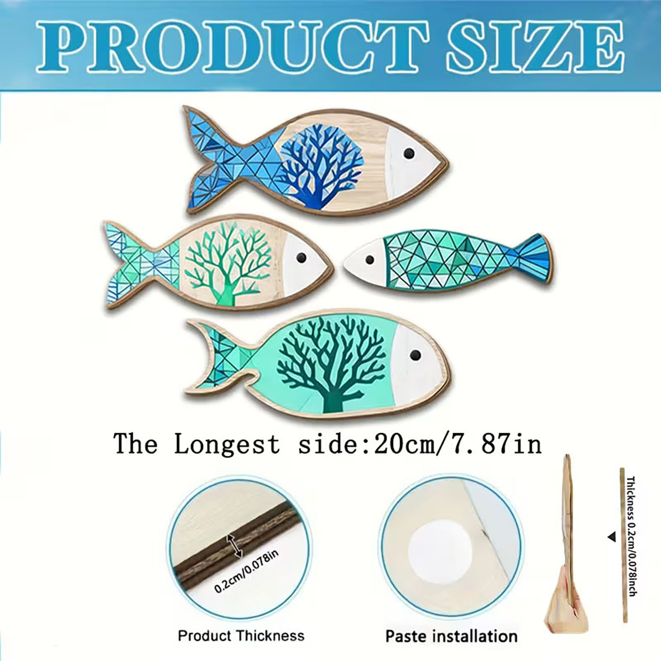 Wooden Coral Fish Wall Decor 2 - Home Decor Nautical review and price