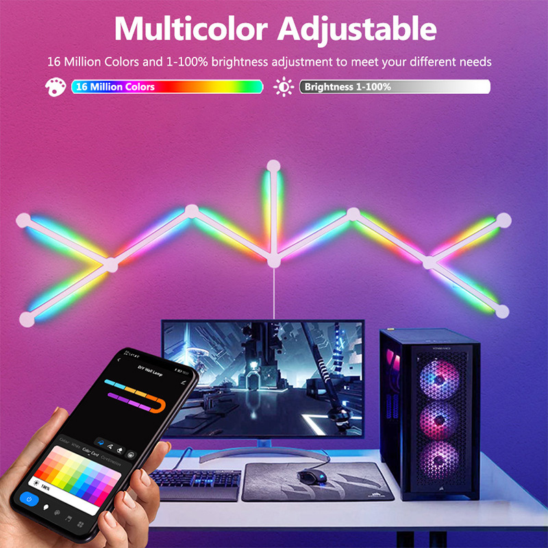 Smart RGB Wall Lamp, Bluetooth - Home Decor Rustic review and price