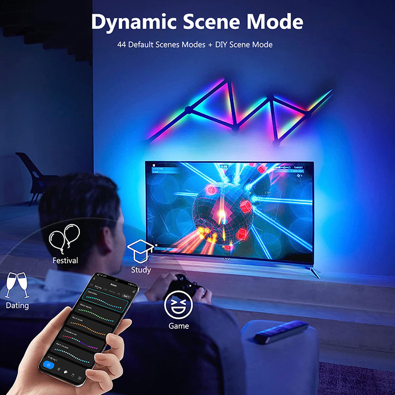 Smart RGB Wall Lamp, Bluetooth - Home Decor Rustic review and price