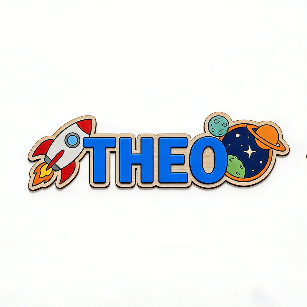 Personalized Space Rocket Name - Home Decor Rustic review and price