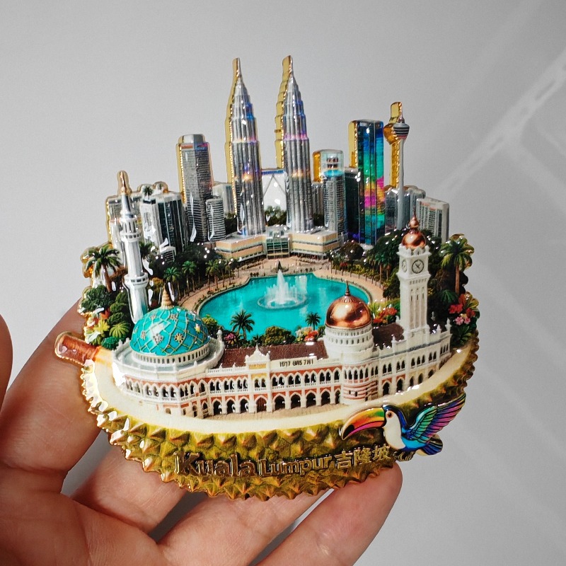 Malaysia Fridge Magnets Metal  - Home Decor Kuala Lumpur review and price