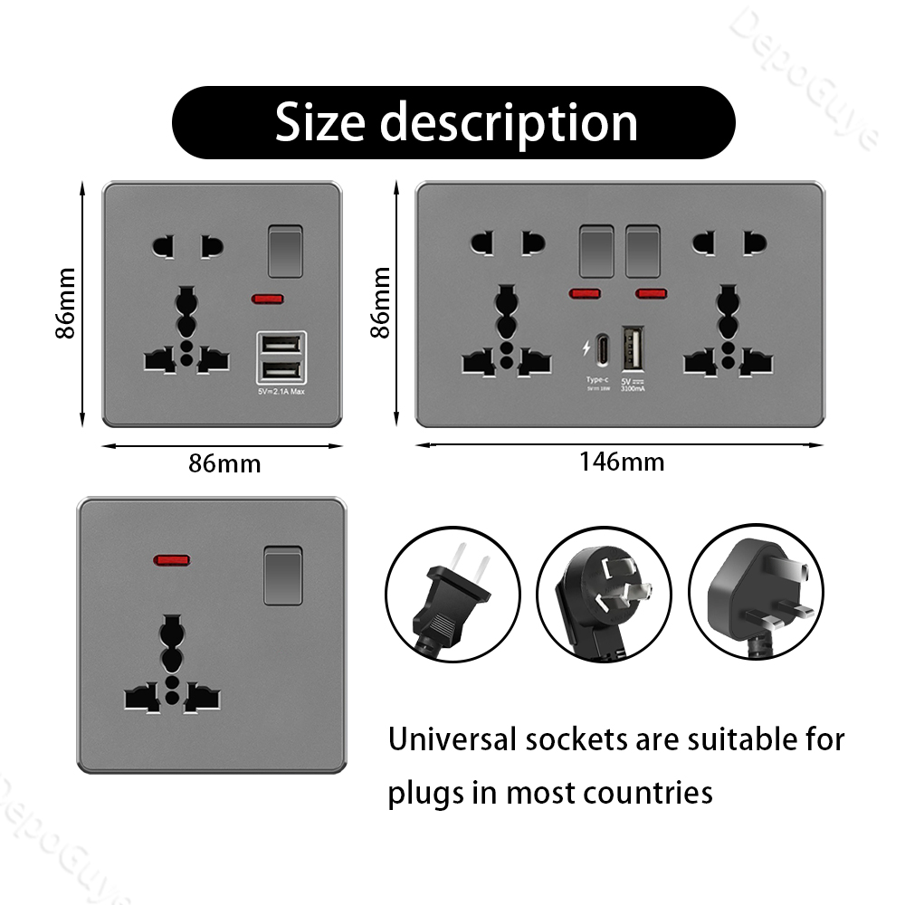 UK 13A with USB Type-c 18W Qui - Home Decor Uk review and price