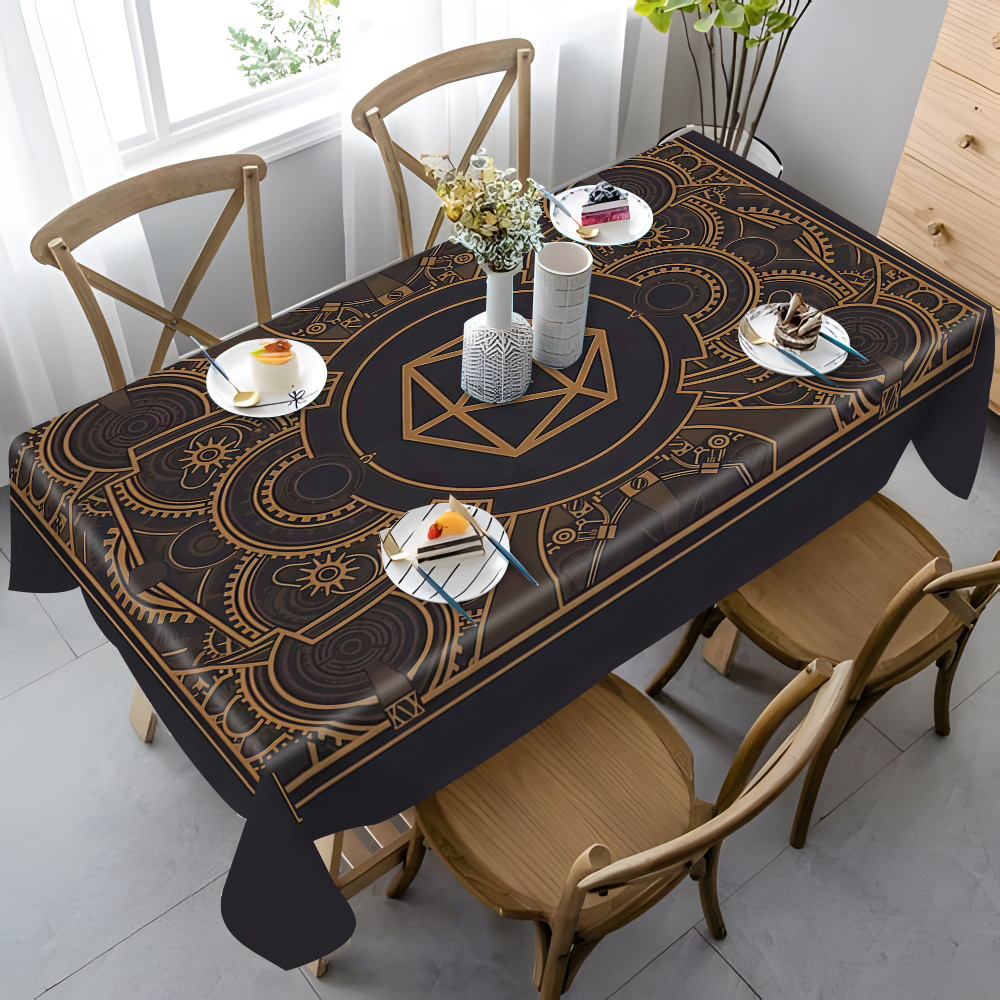 Steampunk Black Golden Gear Pa - Home Decor Fabric review and price