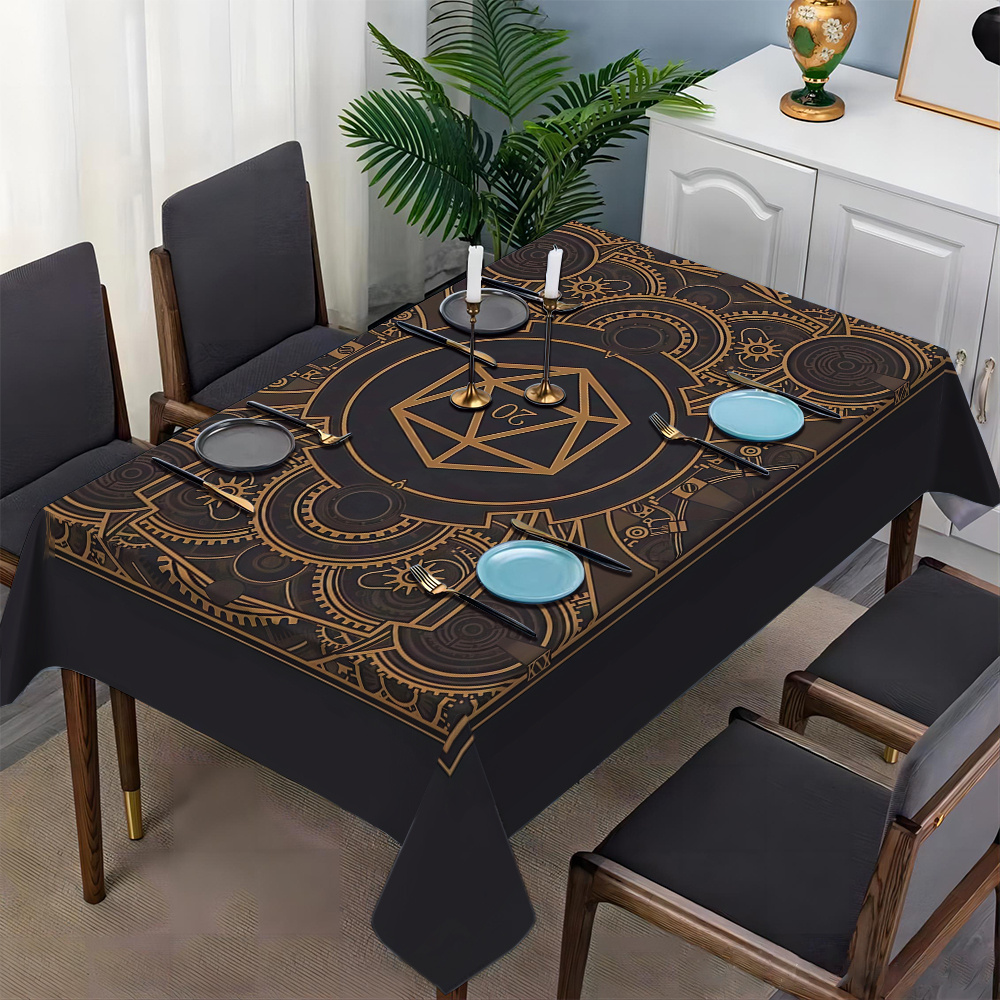 Steampunk Black Golden Gear Pa - Home Decor Fabric review and price
