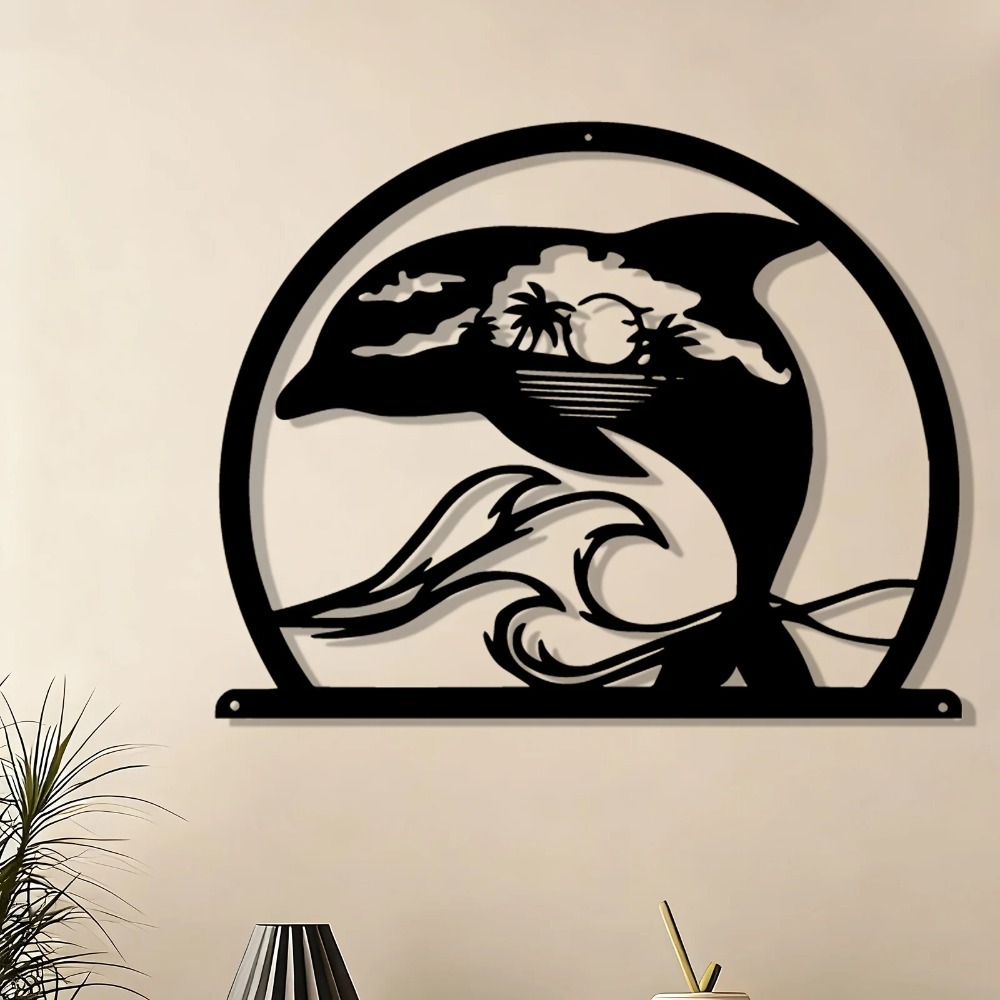 CIFBUY Iron Wall Art Dolphin M - Home Decor Nautical review and price