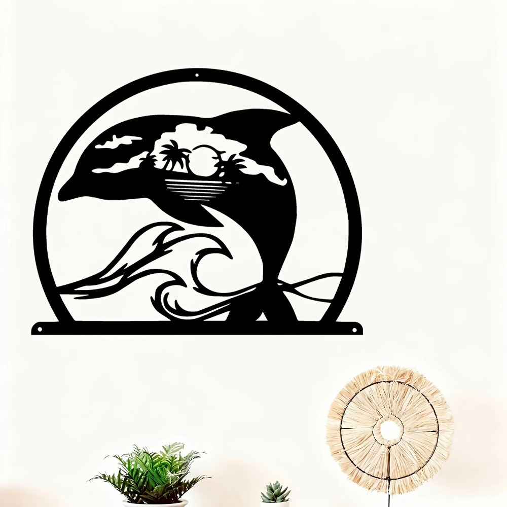 CIFBUY Iron Wall Art Dolphin M - Home Decor Nautical review and price