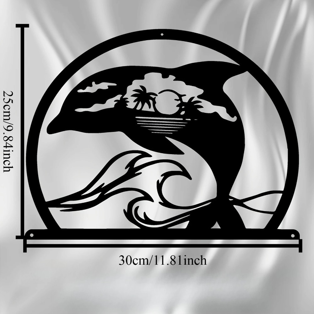 CIFBUY Iron Wall Art Dolphin M - Home Decor Nautical review and price