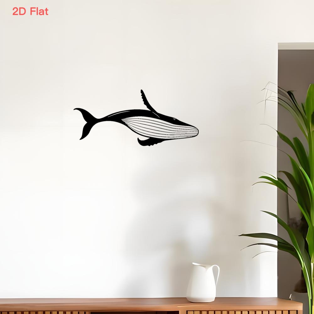 Majestic Whale Metal Wall Art  - Home Decor Nautical review and price