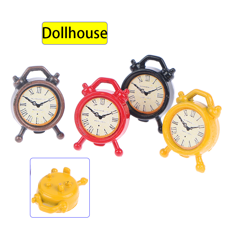 1PC 1:12 Scale Alarm Clock Dol - Home Decor Furniture review and price
