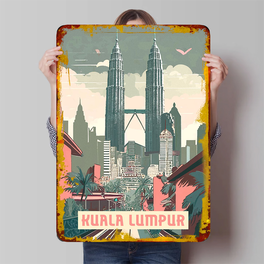 Kuala Lumpur Skyline Metal Wal - Home Decor Kuala Lumpur review and price