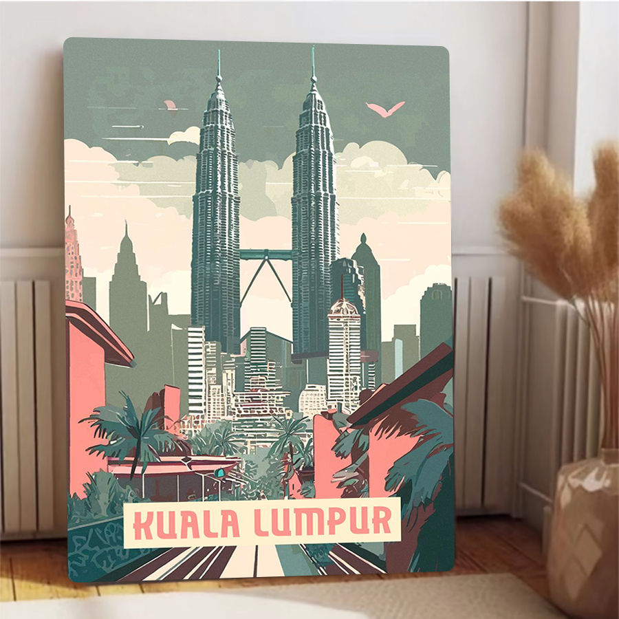 Kuala Lumpur Skyline Metal Wal - Home Decor Kuala Lumpur review and price