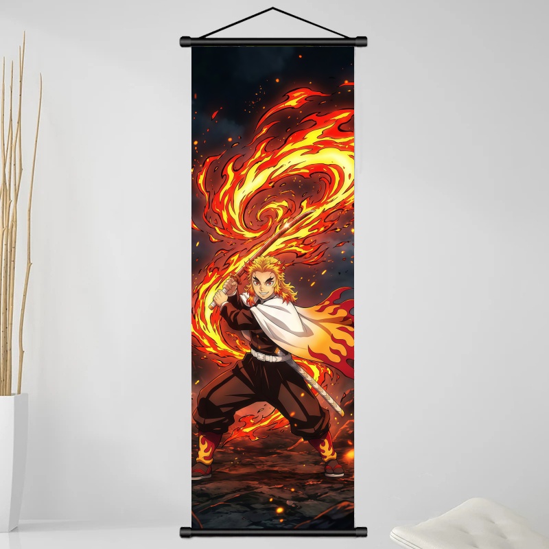 Demon Slayer Kyojuro Rengoku H - Home Decor Fabric review and price