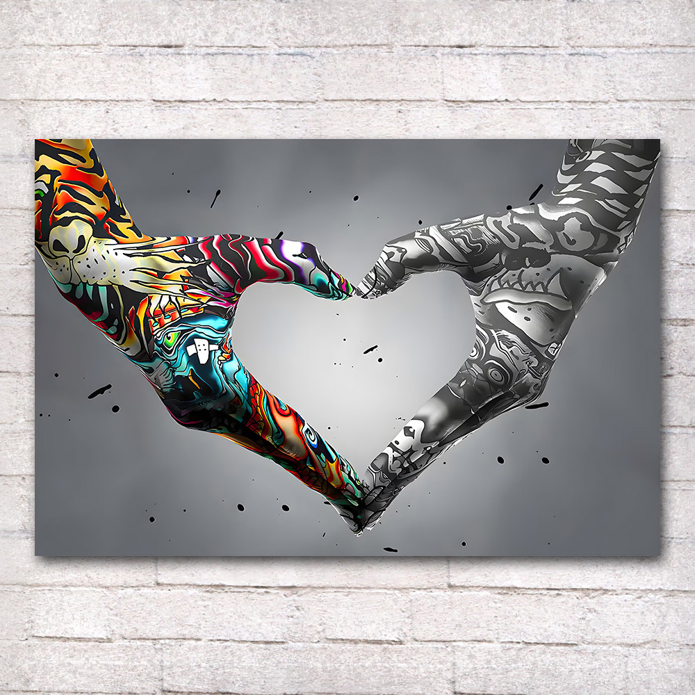 Graffiti Hand Love Canvas Pain - Home Decor Manufacturers review and price