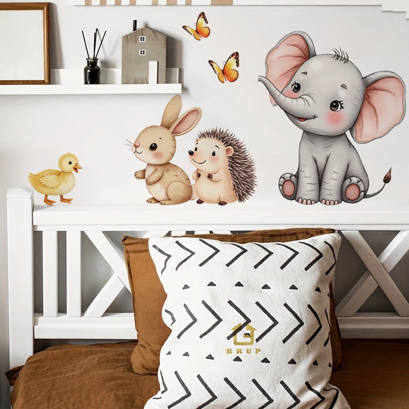 Cartoon Animal Wall Sticker -  - Home Decor Kit review and price