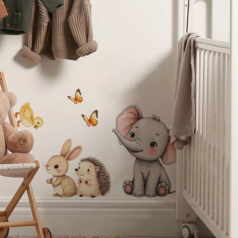 Cartoon Animal Wall Sticker -  - Home Decor Kit review and price