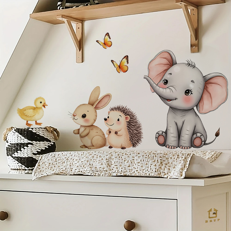 Cartoon Animal Wall Sticker -  - Home Decor Kit review and price