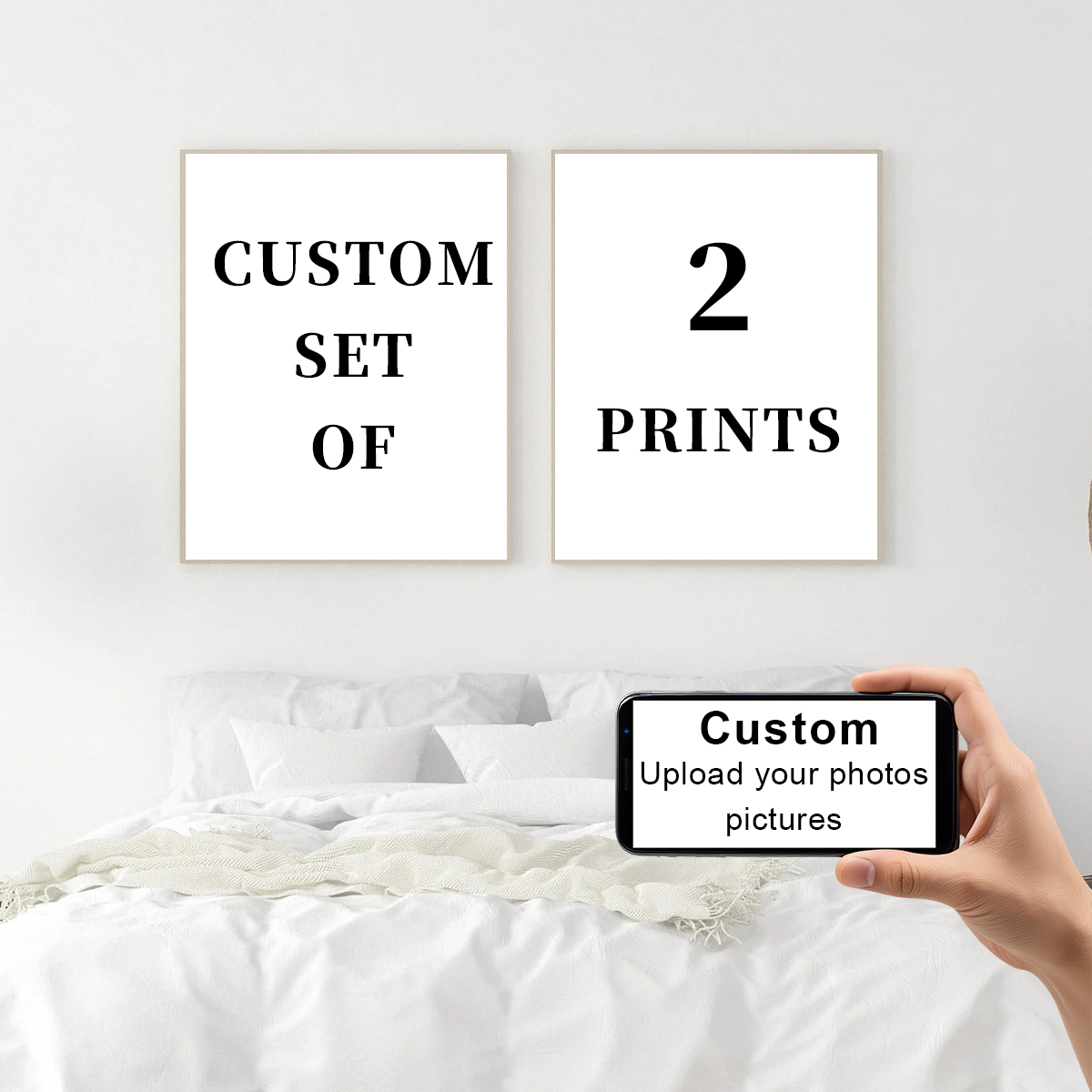 2pcs/set Custom Canvas Prints  - Home Decor Kit review and price