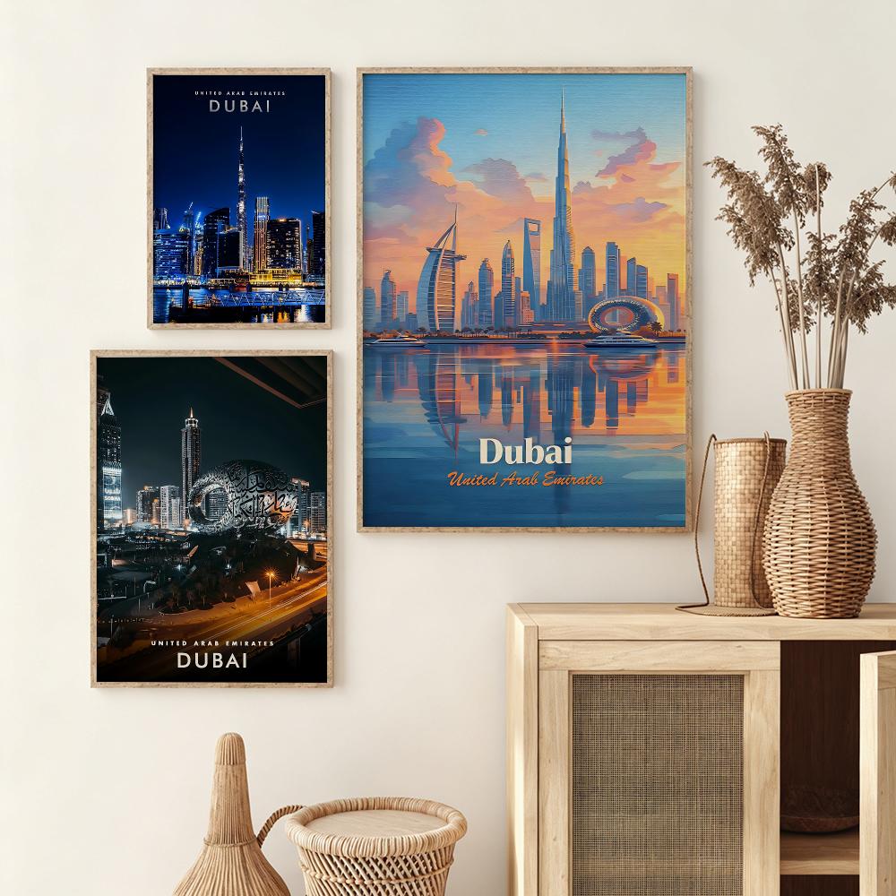 Dubai Fashion Poster Wall Stic - Home Decor Dubai review and price