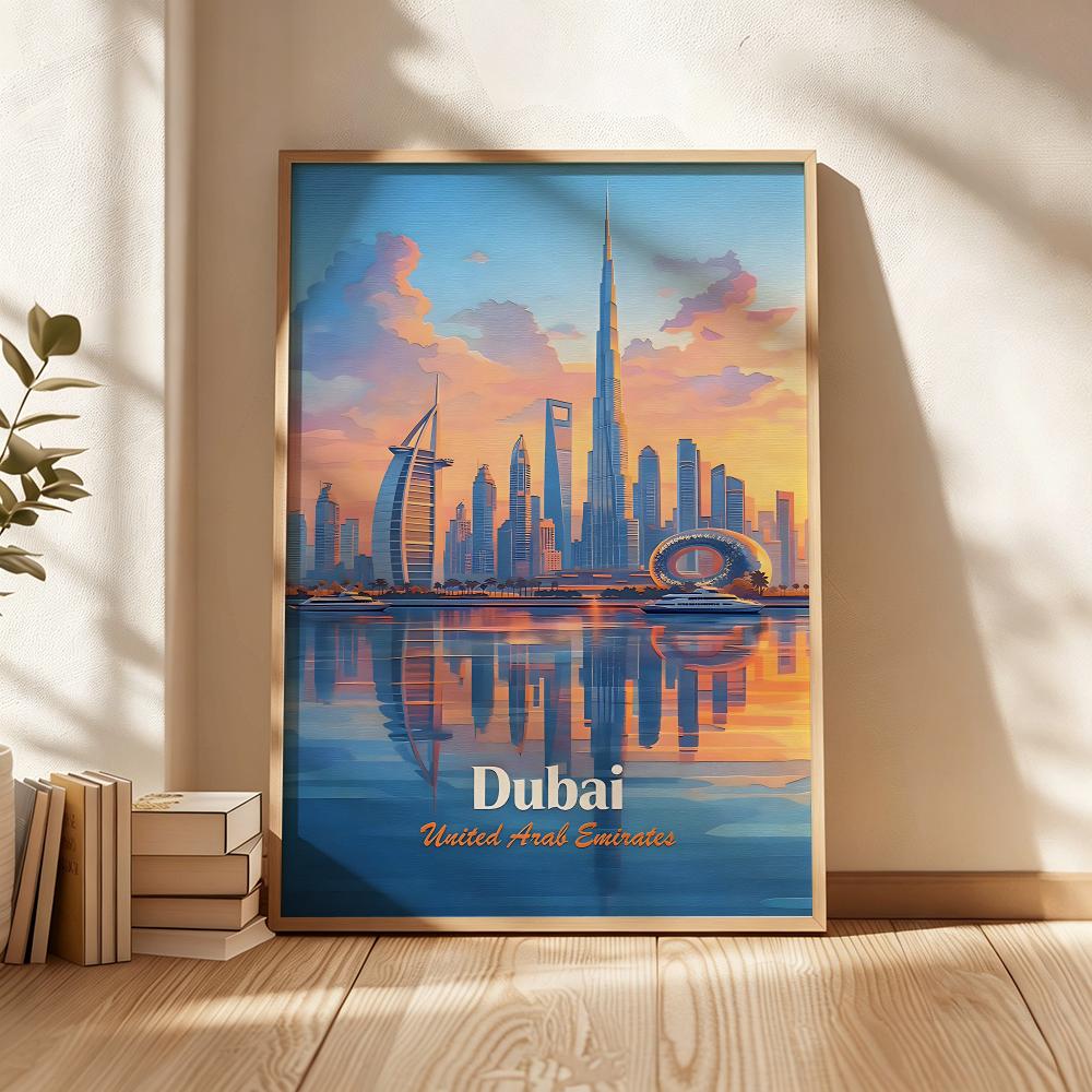 Dubai Fashion Poster Wall Stic - Home Decor Dubai review and price