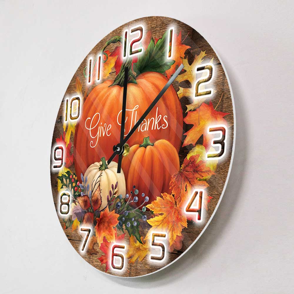 Give Thanks Blessed Wall Clock - Home Decor Design Ideas review and price