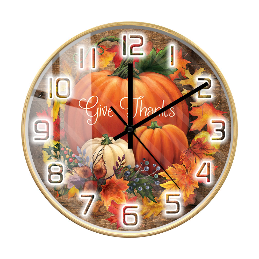 Give Thanks Blessed Wall Clock - Home Decor Design Ideas review and price