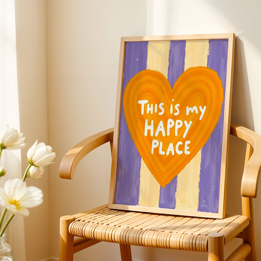 Modern,Retro This Is My Happy  - Home Decor On Wall review and price