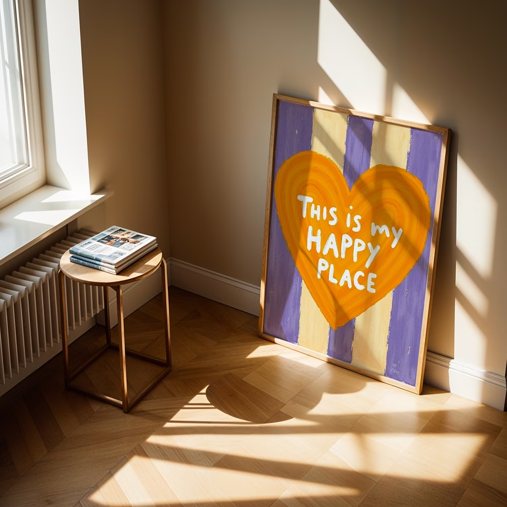 Modern,Retro This Is My Happy  - Home Decor On Wall review and price